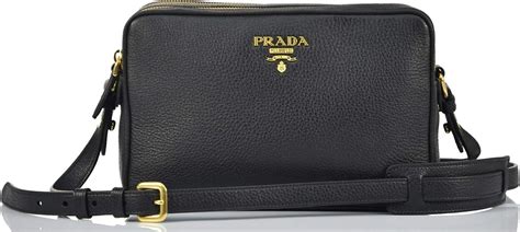 prada bandolera|Prada Women's Black Bandoliera Vitello Phenix Leather .